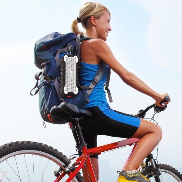 AUKEY Bluetooth Speaker with 30-Hour Playtime, Enhanced Bass, Water Resistant Wireless Speaker for iPhone, iPad, Samsung - SK-M12