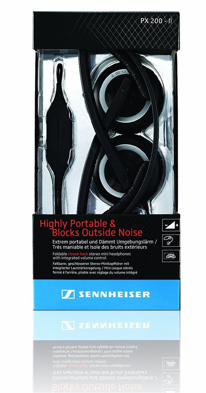 Sennheiser Lightweight Supra Aural On-Ear Headphone with Mic - Black Px ...
