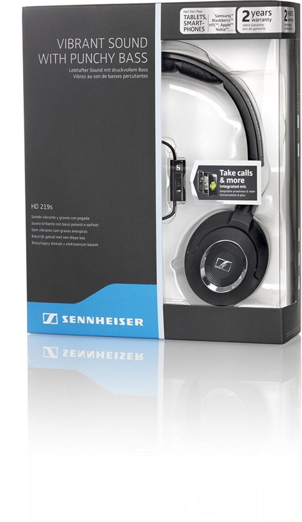 Sennheiser Universal On-Ear Smartphone Headset On-Ear Stereo Headphones - HD 219s Sennheiser Universal On-Ear Smartphone Headset On-Ear Stereo Headphones - HD 219s