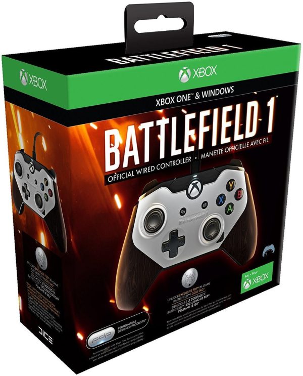 Battlefield 1 Official Wired Controller For Xbox One & Windows Brown  - PDP