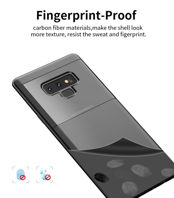 Samsung Galaxy Note 9 Shield Series/ Elegant Grid Design TPU Hybrid Case by iPaky - Black