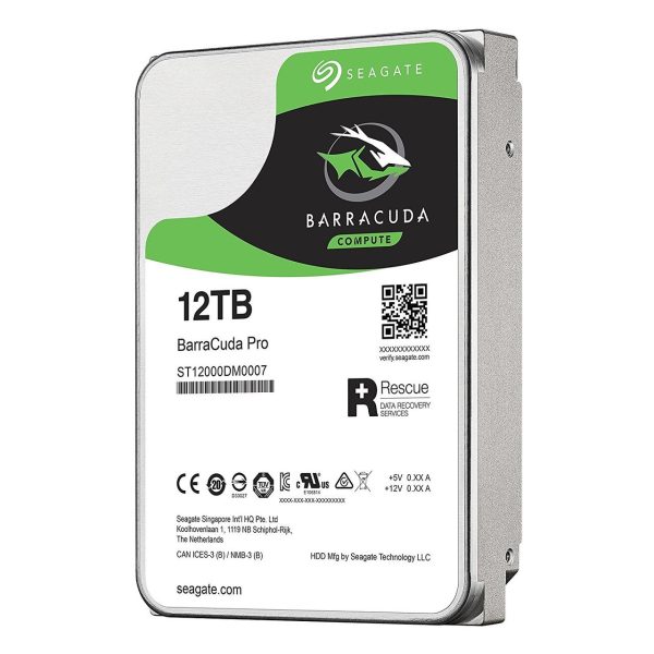 Seagate 12TB BarraCuda Pro 7200RPM SATA 6GBs 256MB Cache 3.5-Inch Internal Hard Drive Seagate 12TB BarraCuda Pro 7200RPM SATA 6GBs 256MB Cache 3.5-Inch Internal Hard Drive