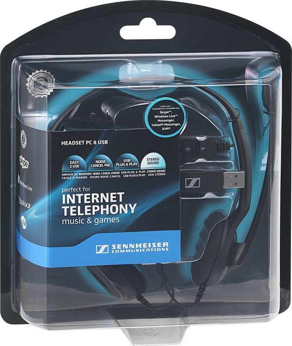 Sennheiser Stereo USB Headset for PC and MAC with In-line Volume and Mute Control - PC 8 USB