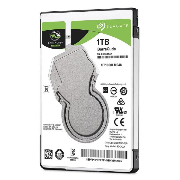 Seagate 1TB BarraCuda SATA 6Gb/s 128MB Cache 2.5-Inch 7mm Internal Hard Drive (ST1000LM048)