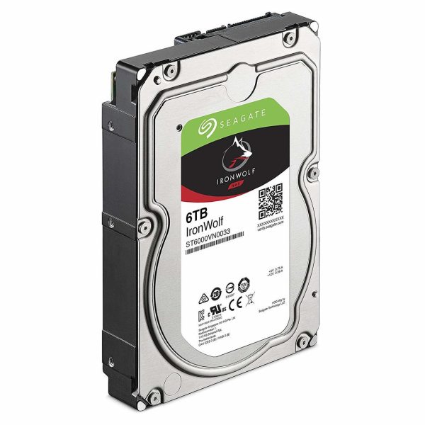 Seagate 6TB IronWolf v11 NAS SATA 6Gb/s NCQ 128MB Cache 3.5-Inch Internal Hard Drive (ST6000VN0033)