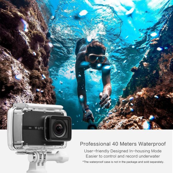 Yi Lite Action Camera with Waterproof Case Included - Black