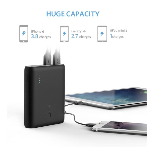 Anker PowerCore 10400 mAh Portable Charger - Black (A1214H11 )