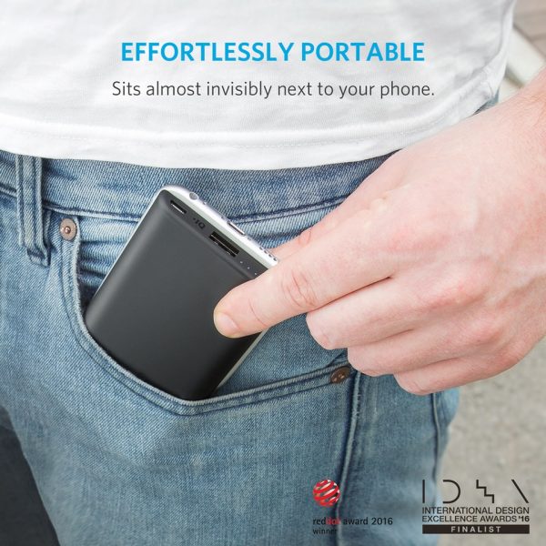 Anker PowerCore Slim 5000mAh Portable Charger - Black (A1250011) Anker PowerCore Slim 5000mAh Portable Charger - Black (A1250011)