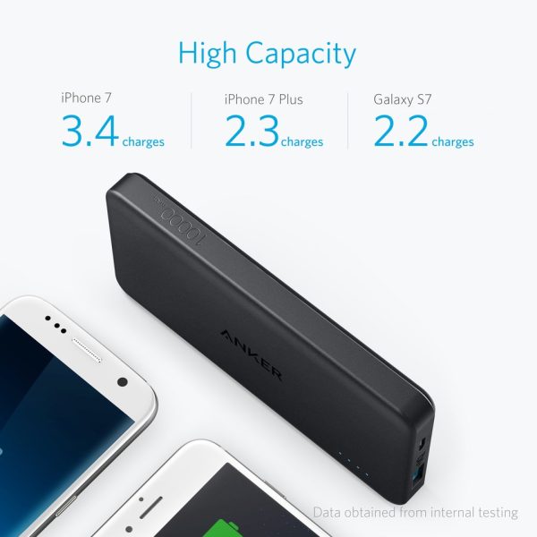 Anker PowerCore II Slim 10000mAh PowerBank - Black  (A1261H11)