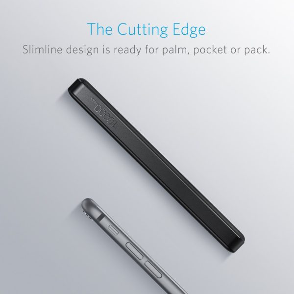 Anker PowerCore II Slim 10000mAh PowerBank - Black  (A1261H11)