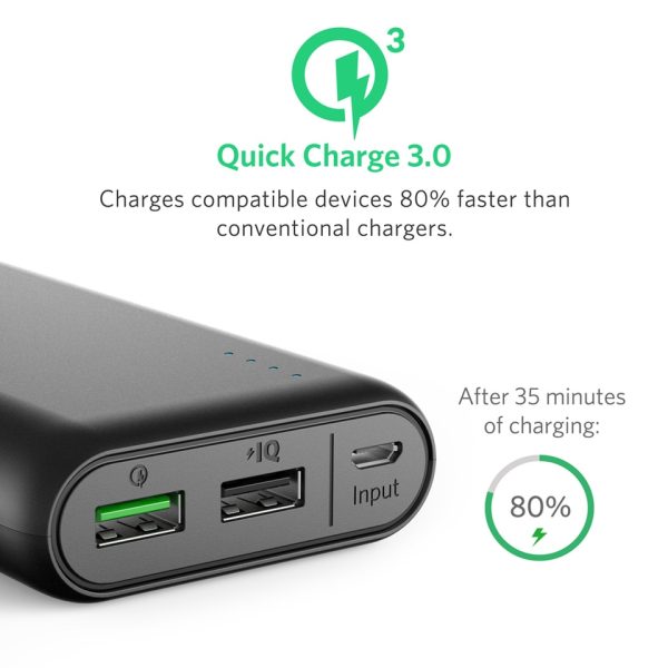 Anker PowerCore 20000mAh Quick Charger 3.0 - Black (A1272H11)