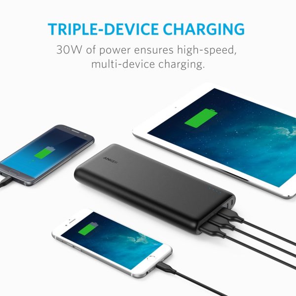 Anker PowerCore 26800mAh PowerBank - Black (A1277H11)