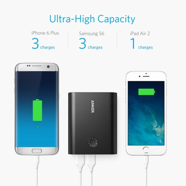 Anker PowerCore+ 13400mAh Quick Charge 3.0  (A1316H11) Black,  (A1316H41)Silver, (A1316HB1) Golden