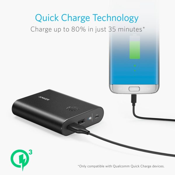Anker PowerCore+ 13400mAh Quick Charge 3.0  (A1316H11) Black,  (A1316H41)Silver, (A1316HB1) Golden