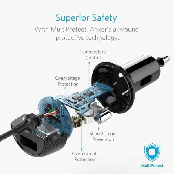 Anker PowerDrive 2 Elite with Lightning Connector ( A2214H11 )
