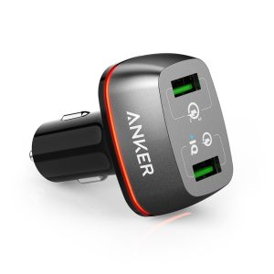 Anker PowerDrive + 2 Car Charger with Quick Charge 3.0 - Black (A2224H12)
