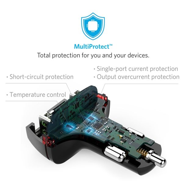 Anker PowerDrive + 2  Car Charger with Quick Charge 3.0 - Black (A2224H12)