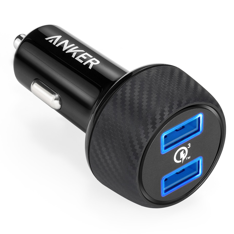 Anker PowerDrive Speed 2 Car Charger 2X Quick Charge 3.0 - Black A2229H12