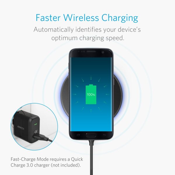 Anker PowerTouch 10 Fast Wireless Charger - Black (  A2512H11  )