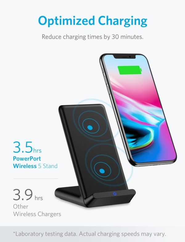 Anker PowerPort Wireless 5 Stand - Black (A2523011 )