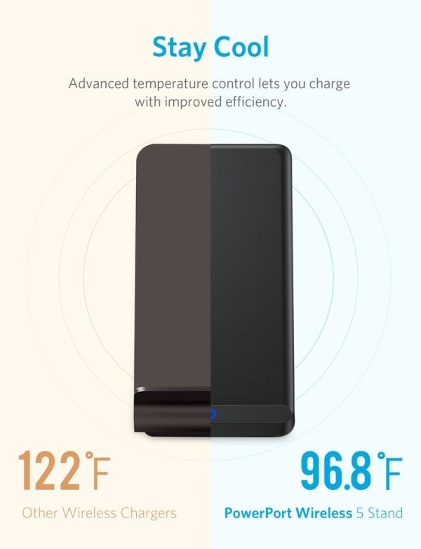 Anker PowerPort Wireless 5 Stand - Black (A2523011 )