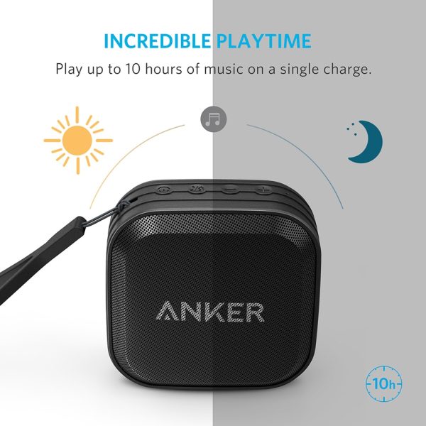 Anker SoundCore Sport Bluetooth Speaker Waterproof - Black (A3182H12)