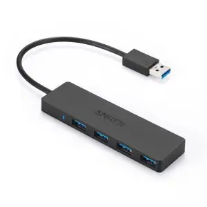 Anker Ultra Slim 4-Port USB 3.0 Data Hub - Black (A7516011)