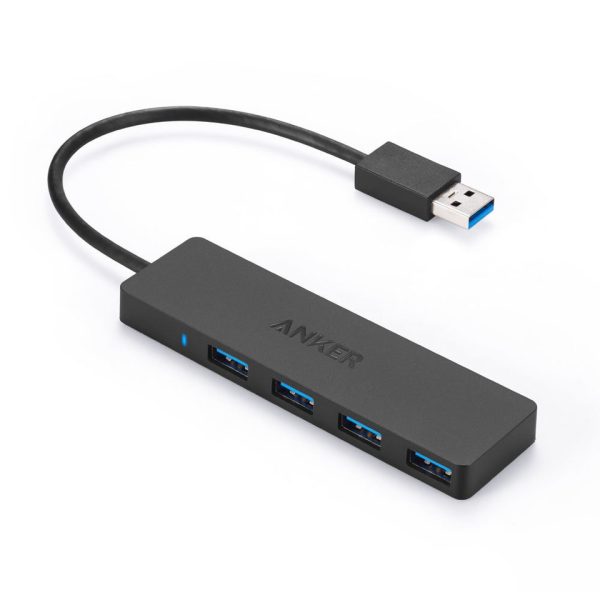 Anker Ultra Slim 4-Port USB 3.0 Data Hub - Black (A7516011) Anker Ultra Slim 4-Port USB 3.0 Data Hub - Black (A7516011)