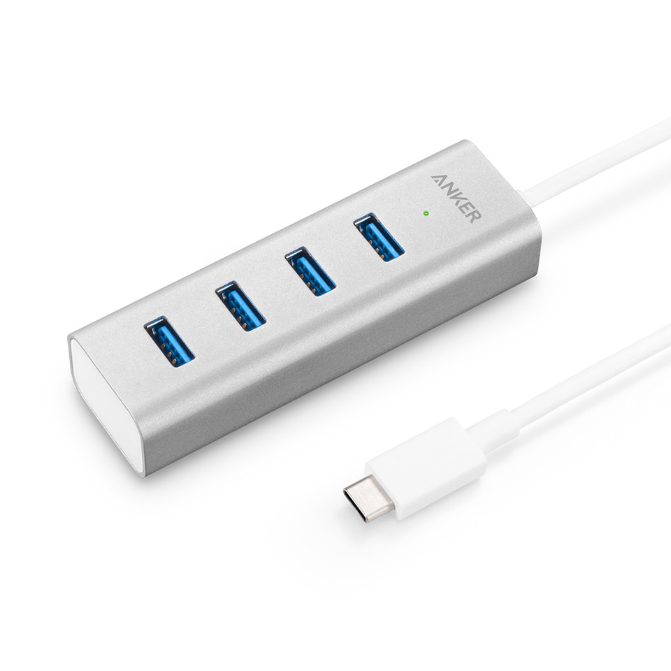 Anker USB-C To 4 Ports USB 3.0 Hub - Silver A8305041