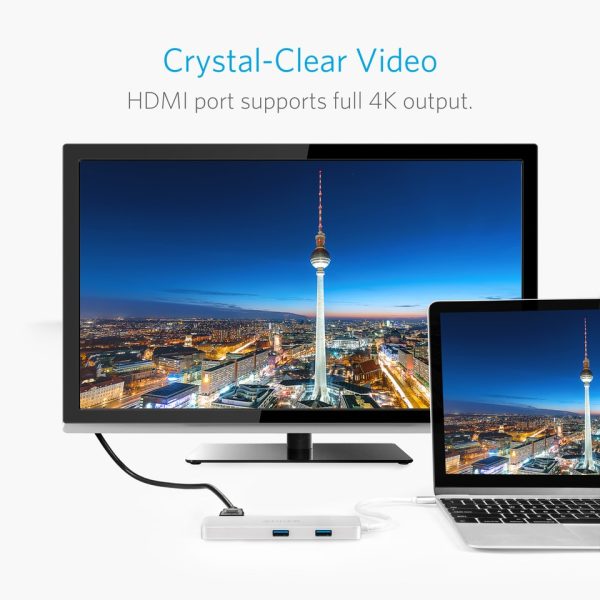 Anker Premium USB-C Hub with HDMI and Power Delivery - Silver (A8342H41)