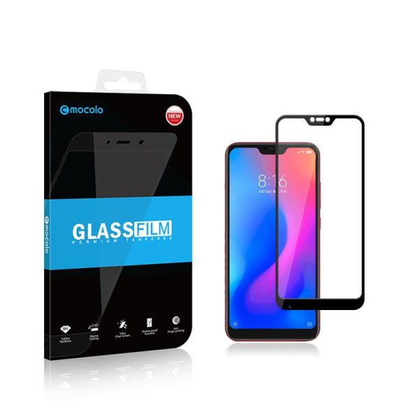 Mocolo Mi A2 Lite /  Redmi 6 Pro Edge to Edge Tempered Glass - Black  Mocolo Mi A2 Lite /  Redmi 6 Pro Edge to Edge Tempered Glass - Black