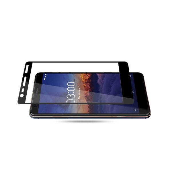 Mocolo Nokia 3.1 2018 Edge to Edge Tempered Glass - Black