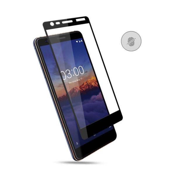 Mocolo Nokia 3.1 2018 Edge to Edge Tempered Glass - Black