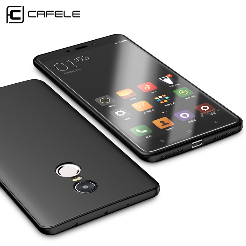 Mi Redmi Note 4 / 4X Cafele Soft Matte TPU Case - Black - Fits on Pakistani Variant