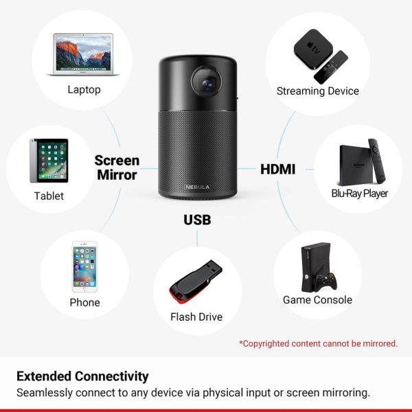 Nebula Capsule By Anker - Black ( D4111111 ) Nebula Capsule By Anker - Black ( D4111111 )