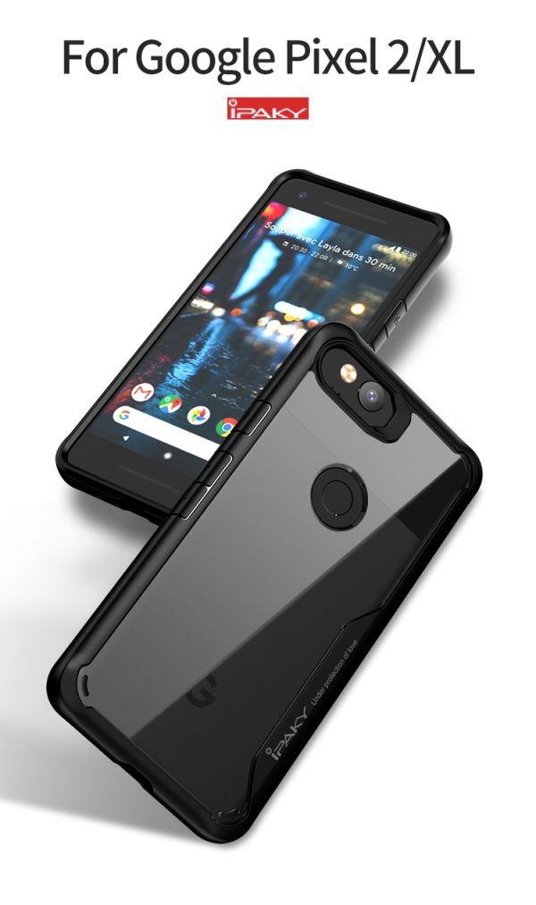 Google Pixel 2 XL Survival Series Tough Anti Scratch Case by iPaky - Black