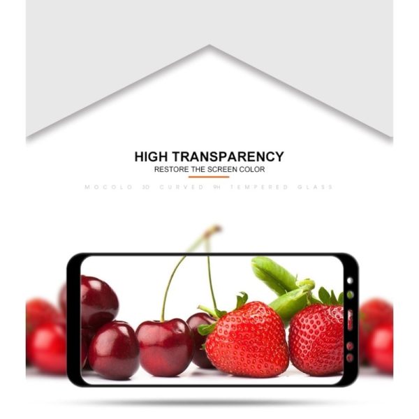 Mocolo Samsung Galaxy A8 2018 Edge to Edge Tempered Glass - Black Mocolo Samsung Galaxy A8 2018 Edge to Edge Tempered Glass - Black