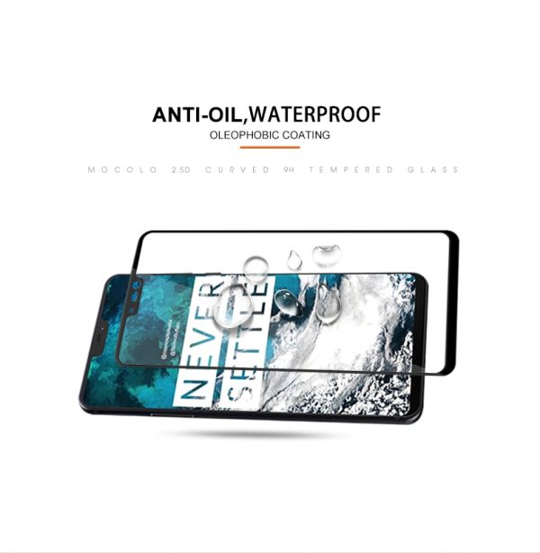 Mocolo OnePlus 6 3D Edge to Edge Tempered Glass - Black