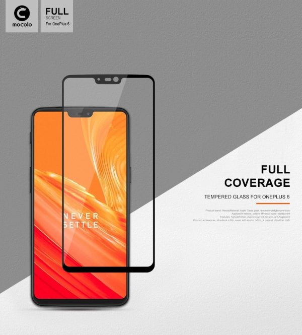 Mocolo OnePlus 6 3D Edge to Edge Tempered Glass - Black