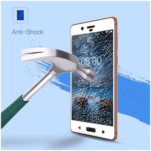 Mocolo Nokia 8 3D Edge to Edge Tempered Glass - Black