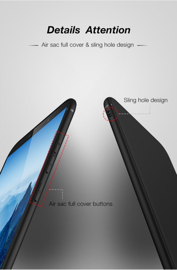 Huawei Mate 10 Cafele Soft Matte TPU Case - Black