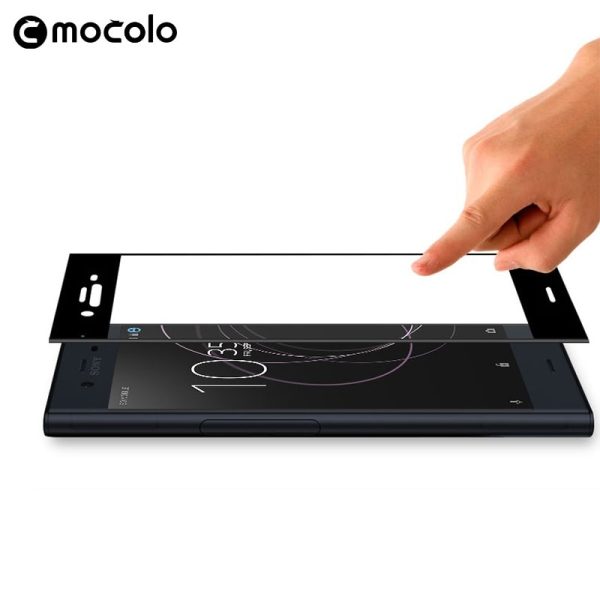 Mocolo Sony Xperia XZ1 Edge to Edge Tempered Glass - Black