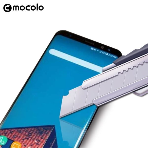 Mocolo Samsung Galaxy A8 Plus 2018 Edge to Edge Tempered Glass - Black