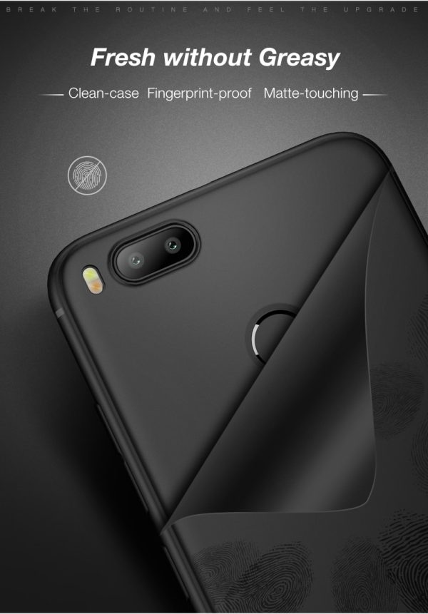 Mi A1 Android One Cafele Soft Matte TPU Case - Deep Gray