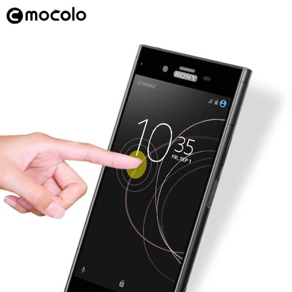 Mocolo Sony Xperia XZ1 Edge to Edge Tempered Glass - Black