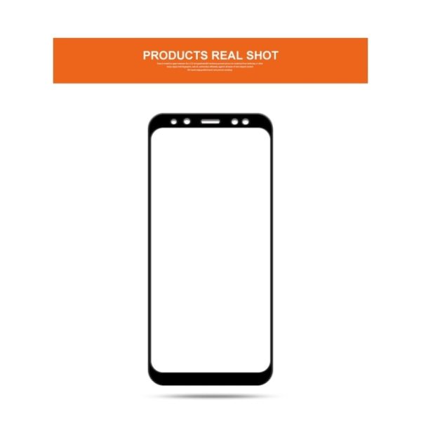 Mocolo Samsung Galaxy A8 Plus 2018 Edge to Edge Tempered Glass - Black
