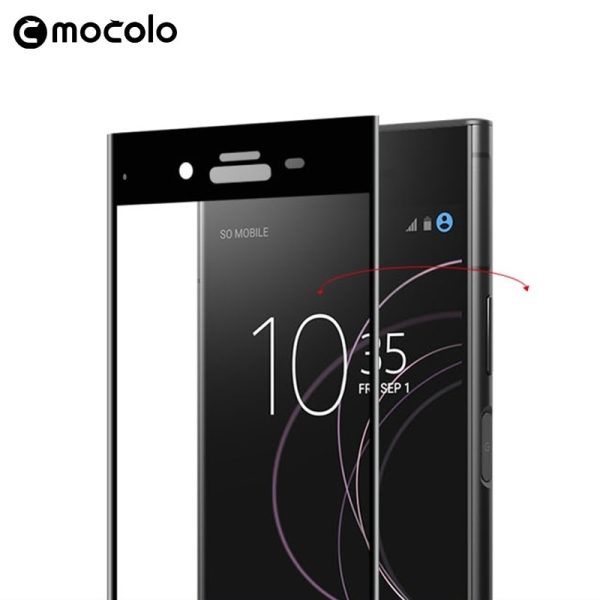Mocolo Sony Xperia XZ1 Edge to Edge Tempered Glass - Black