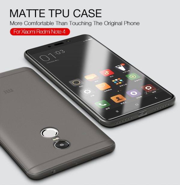 Mi Redmi Note 4 / 4X Cafele Soft Matte TPU Case - White - Fits on Pakistani Variant