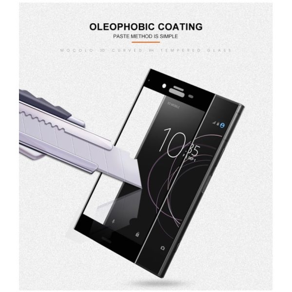 Mocolo Sony Xperia XZ1 Edge to Edge Tempered Glass - Black