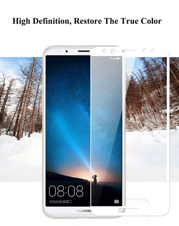 Mocolo Huawei Mate 10 Lite 3D Edge to Edge Tempered Glass - White